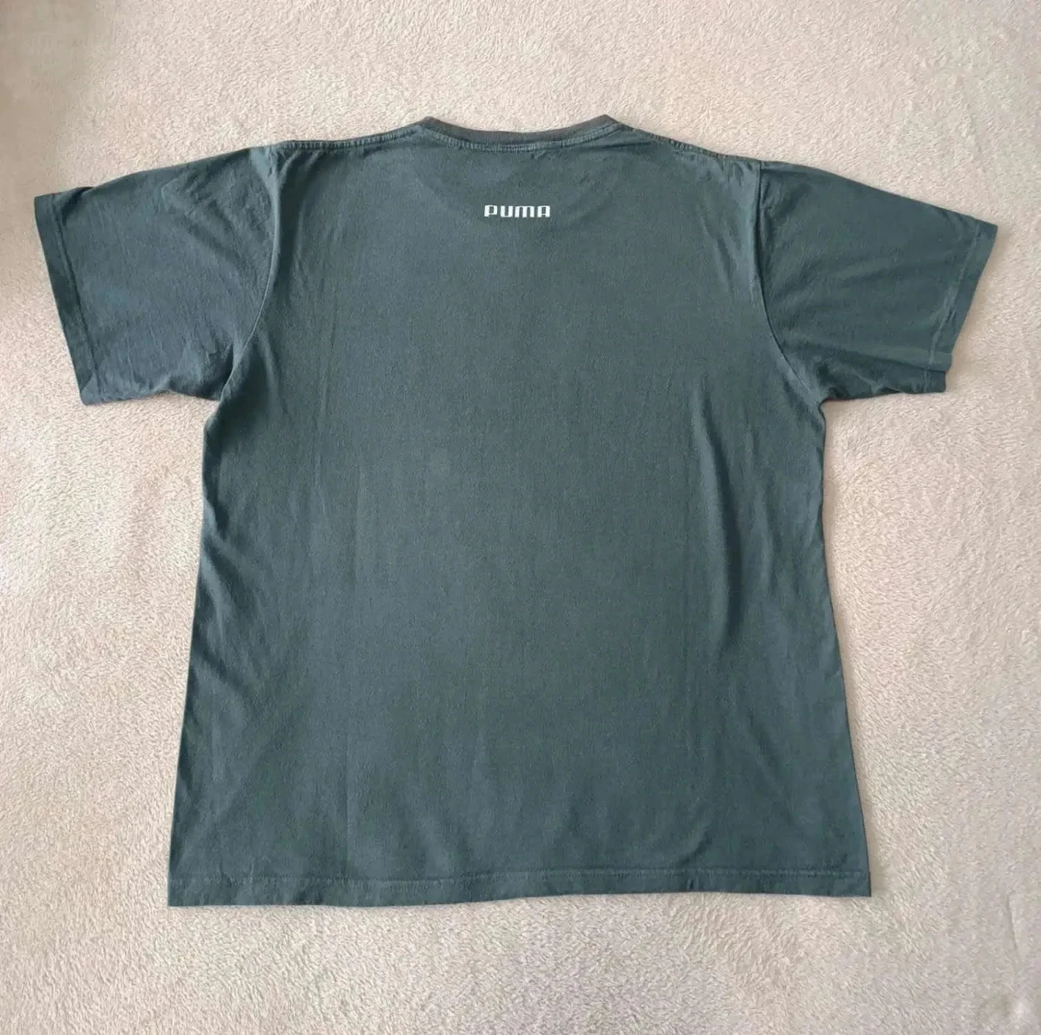 Camiseta Puma verde com Logo branco Tamanho XL – photo 3
